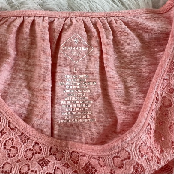 Women’s Large Long Sleeve Embroidered Dressy Blouses St John’s Bay - Picture 8 of 11